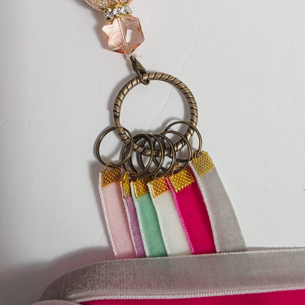 Handmade Velvet Ribbon Bible Bookmark by Joan Santoro - Picture 3 of 8